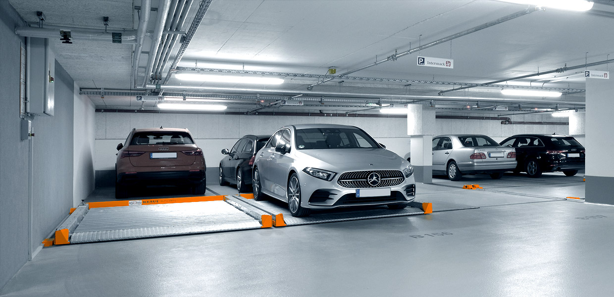 KLAUS Multiparking Sistema de aparcamiento Paleta de aparcamiento ParkBoard PQ